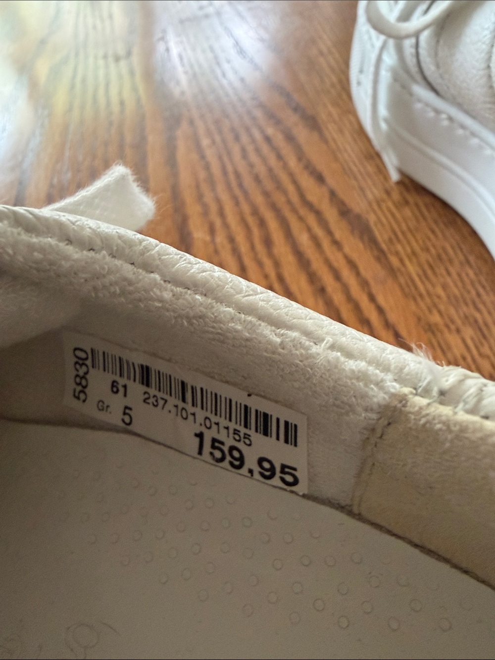 Paul Green White Leather Women's Sneakers - Picture 3 of 4